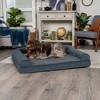 FurHaven Faux Fleece & Chenille Orthopedic Sofa Dog Bed - 3 of 3