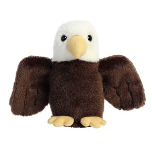 Aurora Mini Orion Eagle Shoulderkins Adorable Stuffed Animal Brown 4.5" - 1 of 4
