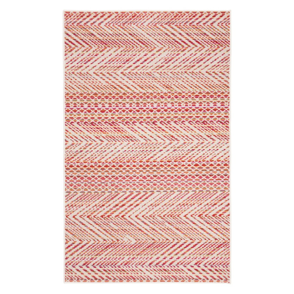 4'x6' Geometric Loomed Area Rug Pink - Safavieh