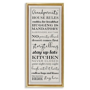 Stupell Industries Grandparents House Rules, 11" x 25" - 1 of 4