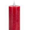 Modern Red LED Wax Candle – Safe Flameless 2" x 5" Battery-Operated Accent Decor by Melrose - 3 of 3