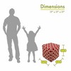 Majestic Home Goods,Cube Pouf Links - 2 of 4