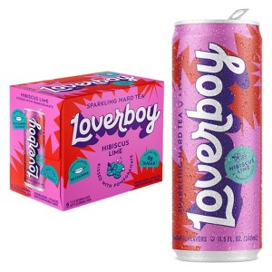 Loverboy Hibiscus Pom Hard Iced Tea - 6pk/11.5 fl oz Cans - 1 of 3