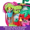 Polly Pocket Playset with 2 Micro Dolls & 12 Accessories, Straw-Beary Patch Compact Travel Toy with Fidget Exterior - 4 of 4