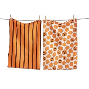 TAG Halloween Pumpkin Dishtowel S/2 - 1 of 1