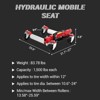 Car Wheel Dolly Jack Set, 1500LBS Capacity Wheel Dolly with Hydraulic Tire Jack & Aluminium Twin Rollers, Heavy Duty Rollers with Foot Pedal - 3 of 4