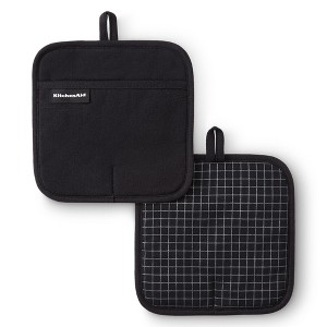 KITCHENAID Gourmet Series Gridlines Pot Holders 2-Pack Set - 1 of 4