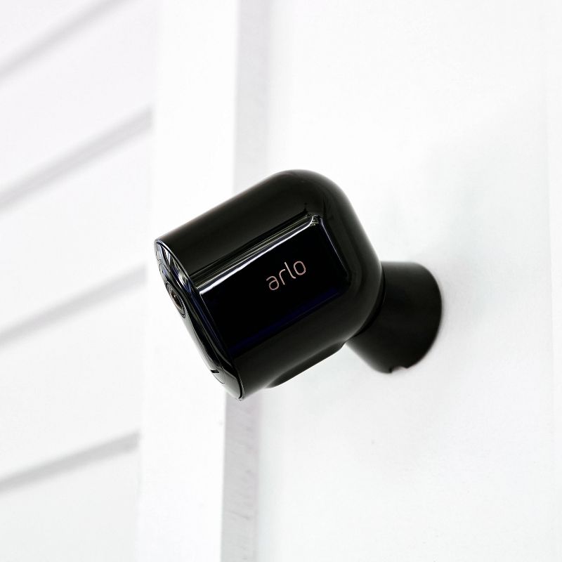 Arlo Pro 4 2K Indoor/Outdoor Spotlight Wire-Free 3pk Security Camera - Black, 4 of 12