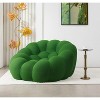 SYFERLORY 47'' Bubble Couch, Morden Lazy Sofa, High-Density Foam Sofa, Upholstered Mesh Fabric (Green) - 2 of 4