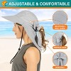 SUN CUBE Wide Brim Sun Hat with Neck Flap, UPF50+ Hiking Safari Fishing Hat for Womens, Sun Protection Beach Hat - 3 of 4