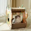Fairyland™ - Pumpkin Carriage Cat House – Double-Layer Cardboard Cat Scratcher Bed & Playhouse, Durable Corrugated Design for Kittens & Cats - 3 of 4