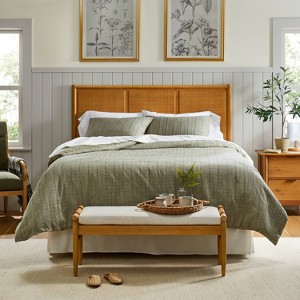 3pc Washed Loop Stripe Comforter Bedding Set - Hearth & Hand™ with Magnolia - 1 of 4