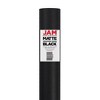 JAM PAPER Black Matte Gift Wrapping Paper Rolls - 2 packs of 25 Sq. Ft.: Solid Black Gift Wrap for All Occasions - 3 of 4