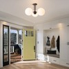 LLHZSY 3-Light 22"Modern Sputnik Globe Glass Semi Flush Mount Ceilling Light Fixture - ORB - 2 of 4