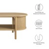 Modway Cadence Coffee Table - Mid-Century Modern Round Coffee Table with Smooth Wood Top and Splayed Legs - 3 of 4