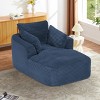 Single Full-compressed Sofa, Ultra Soft Coarse Grain Corduroy Recliner, Sleeper Couch with Seat Cushion with Spring Wrap, No Assembly - 2 of 4