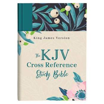 The KJV Cross Reference Study Bible--Turquoise Floral - by  Christopher D Hudson (Hardcover)