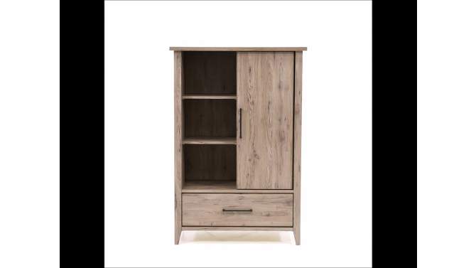 Summit Station Armoire Distressed Gray - Sauder, 2 of 8, play video