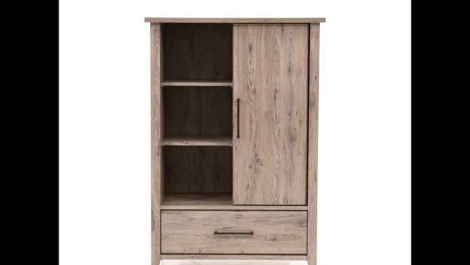 Summit Station Armoire Distressed Gray - Sauder, 2 of 8, play video