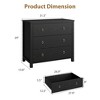 6 Dresser for Bedroom, 47.2" Wide Dresser, Modern Wide Drawer Dresser with Storage, Wooden Closet Dressers Chest of Drawers - 2 of 4