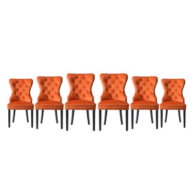 WestinTrends Wordford Velvet Upholstered Tufted Dining Chairs (Set of 6)