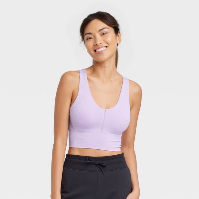 Women's Medium Support V-Neck Seamless Sports Bra - All in Motion™