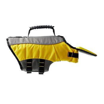  Outward Hound Granby Splash Yellow Dog Life Jacket, Medium :  Pet Supplies