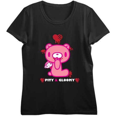 Pity And Gloomy Bear Women’s Black T-shirt : Target