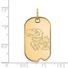 Black Bow Jewelry 14k Yellow Gold Plated Sterling Silver Kansas Jayhawks NCAA Pendant - 2 of 3