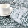 Washable Vintage Floral Print Area Rug, Soft Stain Resistant Indoor Carpet, Non-Slip Low Pile Floor Cover for Bedroom, Dining, Office - 4 of 4