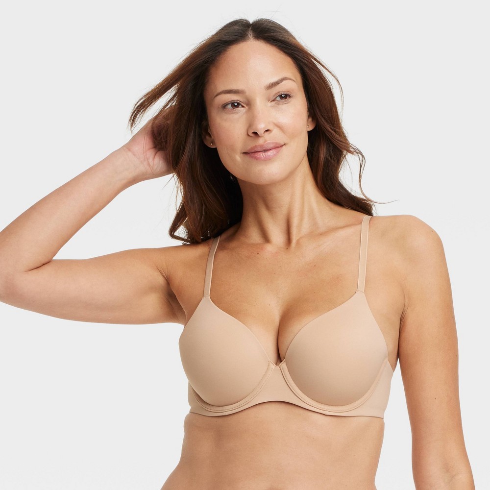 Women's Lightly Lined Full Coverage Bra - Auden™ Pearl Tan 36C