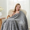 Cozy Bliss Plush Waffle Fleece Throw Blanket, Ultra Soft Comforter Style Home Blanket - 4 of 4