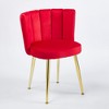 NicBex Accent Chair Living Room Chair with Golden Legs Set of 2 Comfy Chair with Comfortable Backrest for Dining Room - 3 of 4