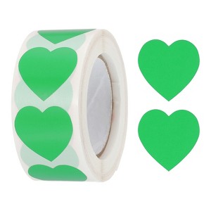 Unique Bargains Self-Adhesive Heart Decoration Sticker for Envelope Wedding 500 Pcs - 1 of 4