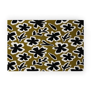 Alisa Galitsyna Florals on Olive Background Welcome Mat - Society6 - 1 of 4