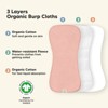 KeaBabies 5pk Urban Baby Burp Cloths, Organic Burping Cloth for Babies, Burp Rags for Baby Girls, Boys - 3 of 4