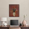Art Remedy Odilon Redon - Bouquet in a Chinese Vase Vintage Classic Roses Wall Art, 20" x 24", Black Frame - 2 of 4