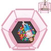 Belatt 55" Toddler Trampoline with Safety Enclosure Net and Balls | Indoor/Outdoor Mini Trampoline for Kids | Fun, Safe, and Durable - 4 of 4