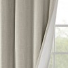 Kumasinova Printed Heather Slub Curtain Panel,Blackout Curtains with Grommet Top,Curtains for Living Room,Noise Reducing, Energy Saving - 4 of 4