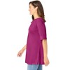 Woman Within Plus Size Perfect Cuffed Elbow-Sleeve Boat-Neck Tee - 4 of 4