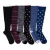 MUK LUKS Womens 6 Pack Nylon Compression Knee-High Socks - 3 of 3