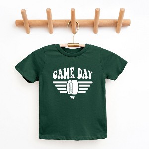 The Juniper Shop Football Game Day Stripes Toddler Short Sleeve Tee - 1 of 3