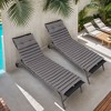 2PCS Set Outdoor Lounge Chair Cushion Replacement Patio Funiture Seat Cushion Chaise Lounge Cushion-KHAKI - 4 of 4
