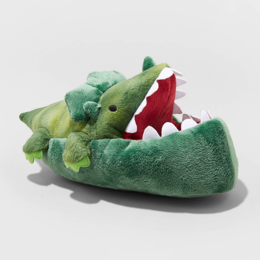 Size XL Boys' Dylan Dinosaur Slippers - Cat & Jack Green XL