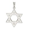 Black Bow Jewelry Sterling Silver Large Star Of David Pendant, 28 x 45mm - 3 of 4