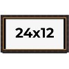 PosterPalooza | Panoramic Modern Shadow Box 1" Depth Brown Frame - UV Acrylic, Backing, Hanging Hardware - 2 of 4