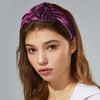 Unique Bargains Women's Shiny Knotted Wide Headband 1 Pc - 2 of 4