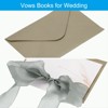 Unique Bargains His and Her Wedding Vows Books Ribbon Card 6.7x4.7 Inch 2 Pcs - 3 of 4