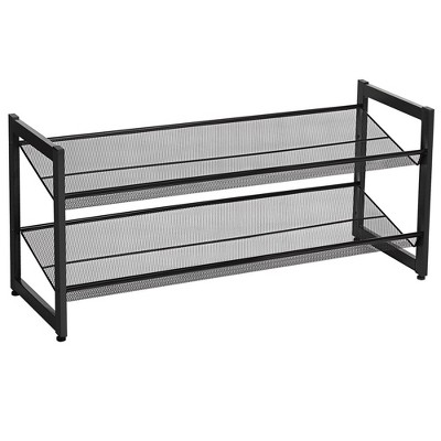 SONGMICS Shoe Rack, 10 Tier Shoe Shelf, Shoe Storage, Black Ulsr110B02