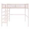 GDFStudio Landon Full Size Metal Loft Bed with 4-Tier Shelves and Storage - 4 of 4